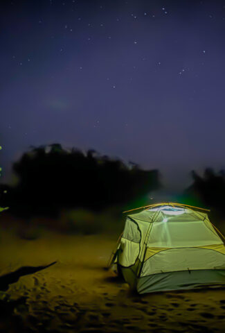 Viaggiare in Ciad, tenda